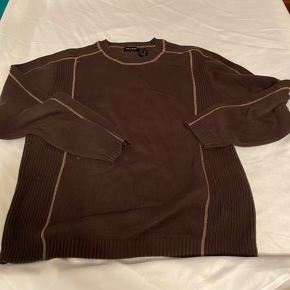 Axcess Mens XXL chocolate‎ Brown Knit/cotton Sweater great condition - Picture 1 of 4